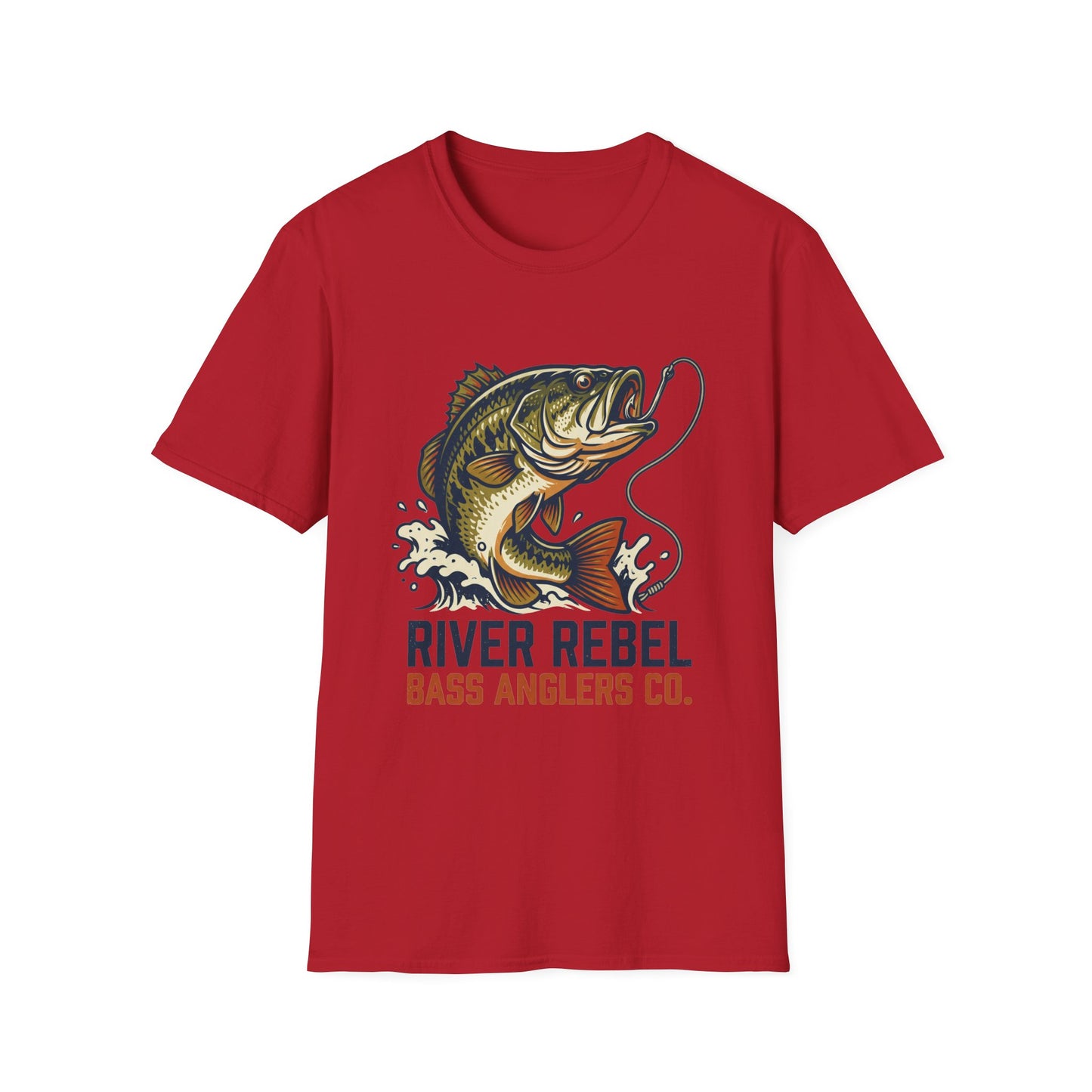 River Rebel Bass Fishing T-Shirt – River Angler Graphic Tee