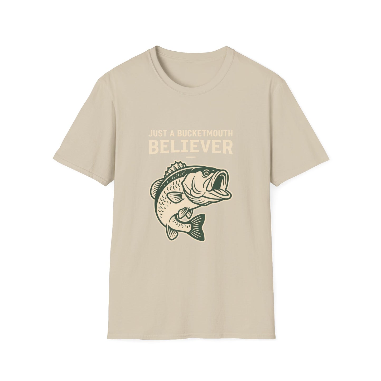 Just a Bassment Believer Bass Fishing T-Shirt – Funny Fishing Tee