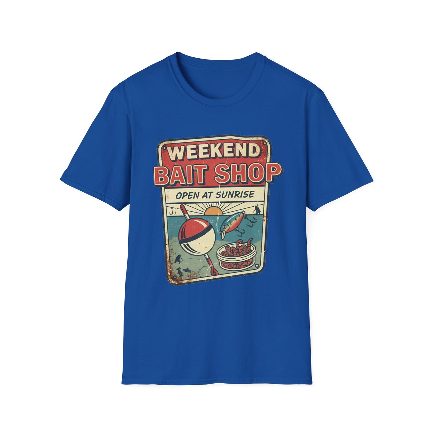 Weekend Bait Shop T-Shirt 
 Vintage Fishing Graphic Tee