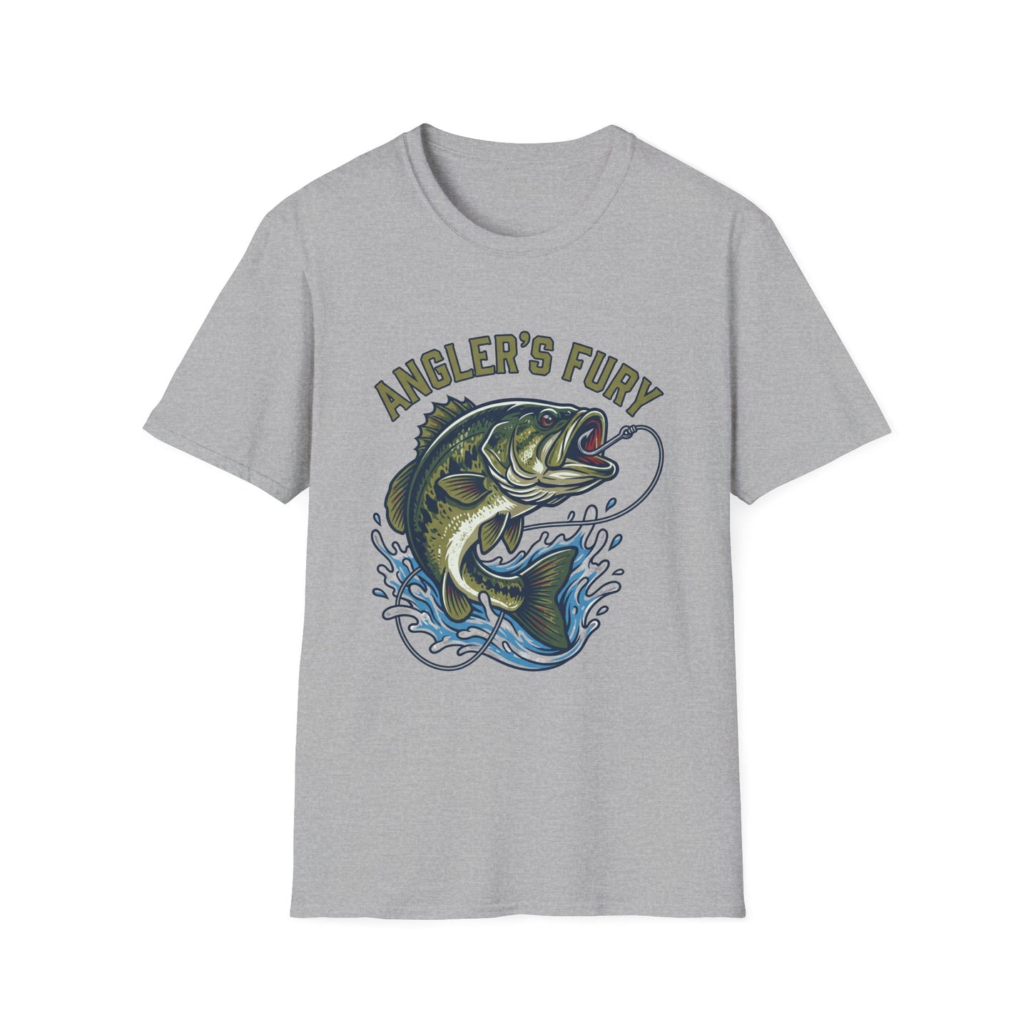 Anglers Fury Bass Fishing T-Shirt – Lure & Bass Graphic Tee