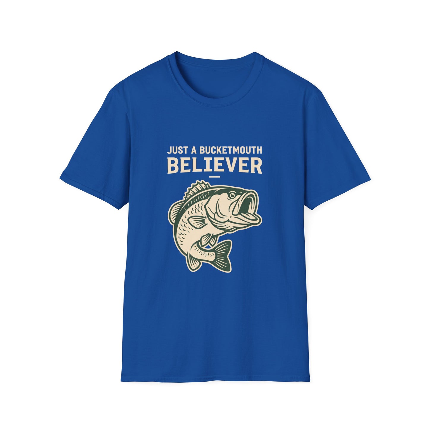Just a Bassment Believer Bass Fishing T-Shirt – Funny Fishing Tee
