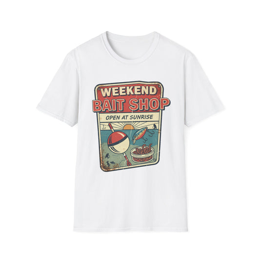 Weekend Bait Shop T-Shirt 
 Vintage Fishing Graphic Tee