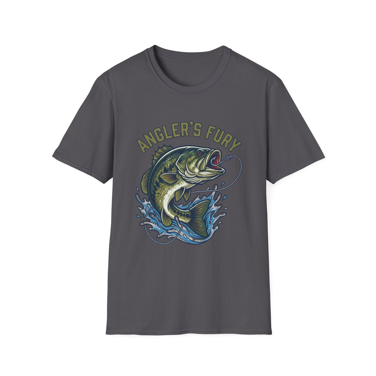 Anglers Fury Bass Fishing T-Shirt – Lure & Bass Graphic Tee