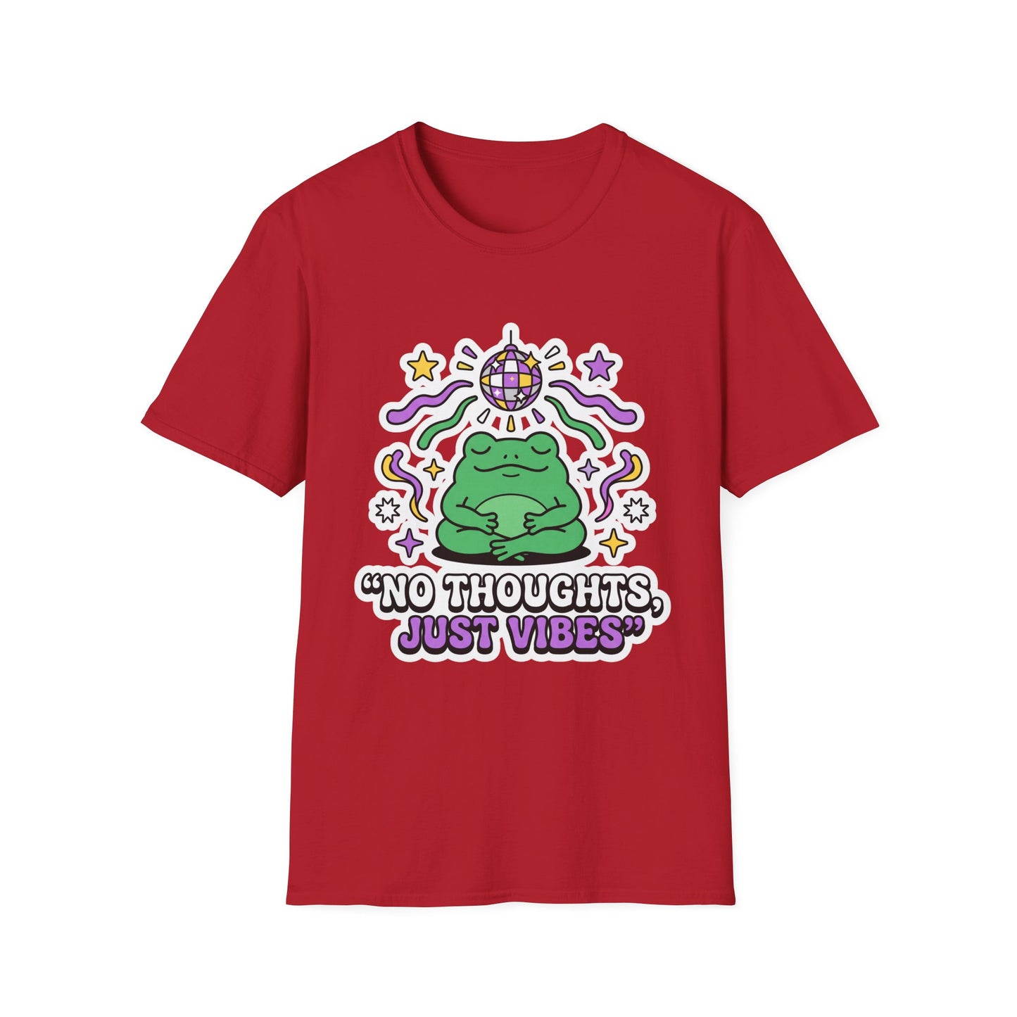No Thoughts Just Vibes Frog T-Shirt