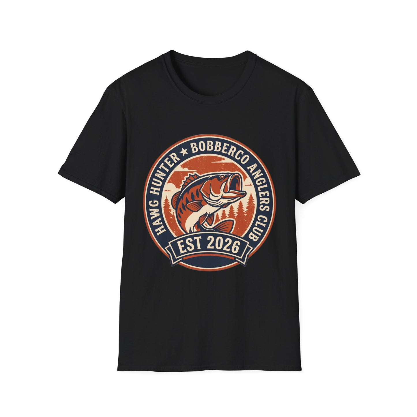Hawg Hunter Tee largemouth bass graphic back view
