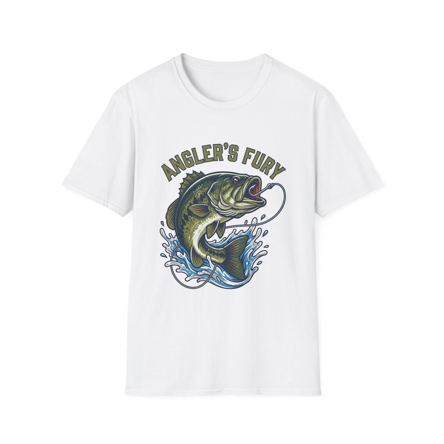 Anglers Fury Bass Fishing T-Shirt – Lure & Bass Graphic Tee