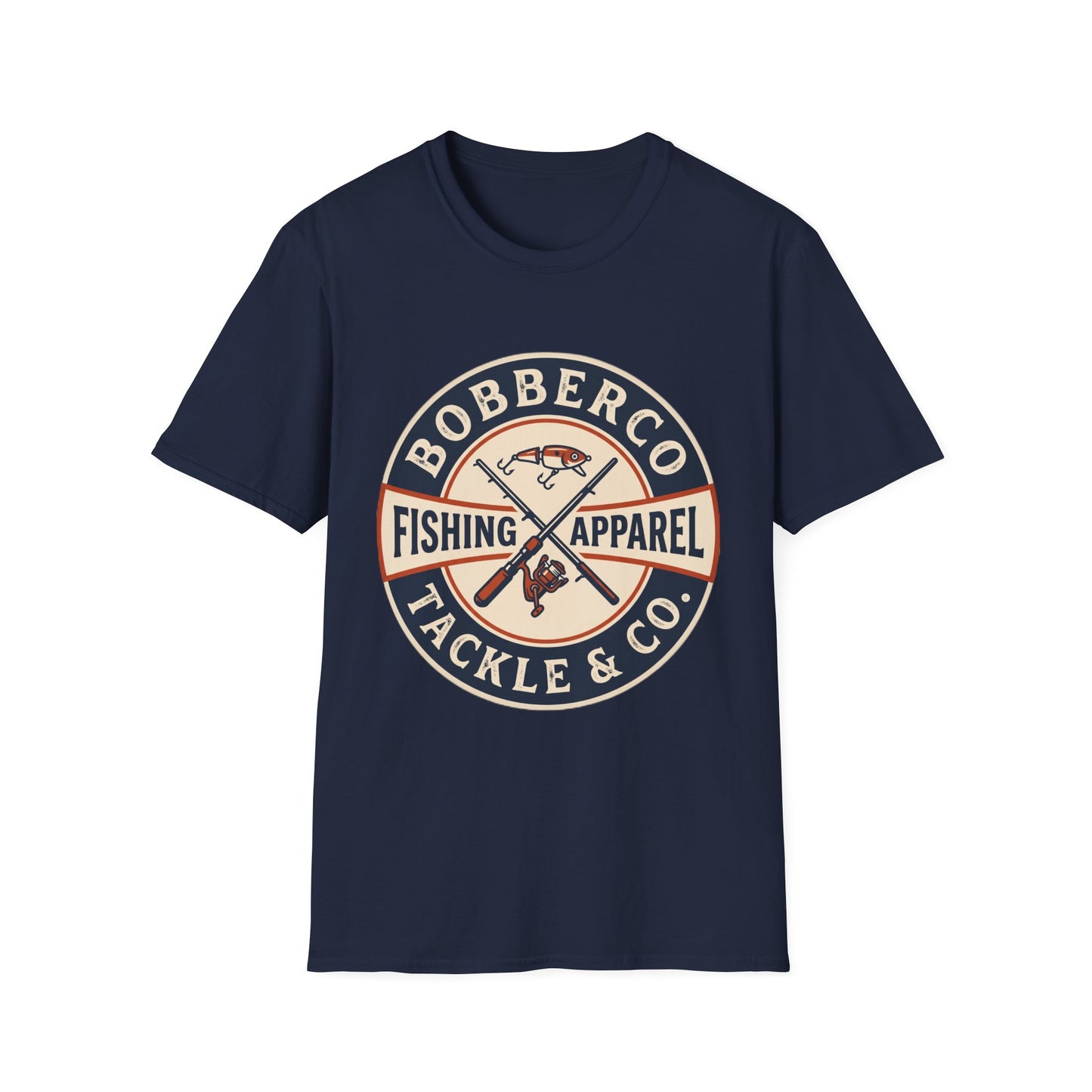 BobberCo Tackle & Co. Tee flat lay back view