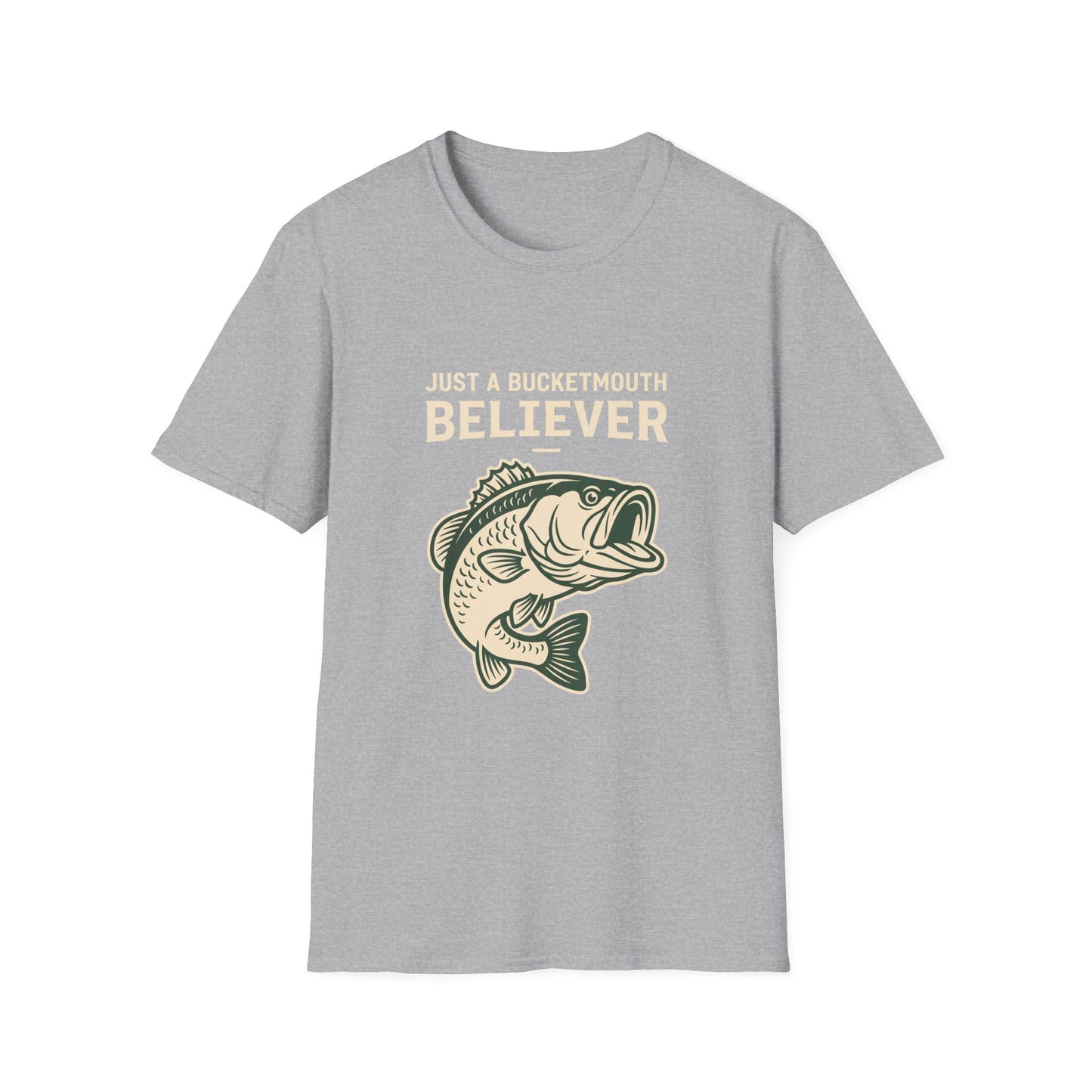 Just a Bassment Believer Bass Fishing T-Shirt – Funny Fishing Tee