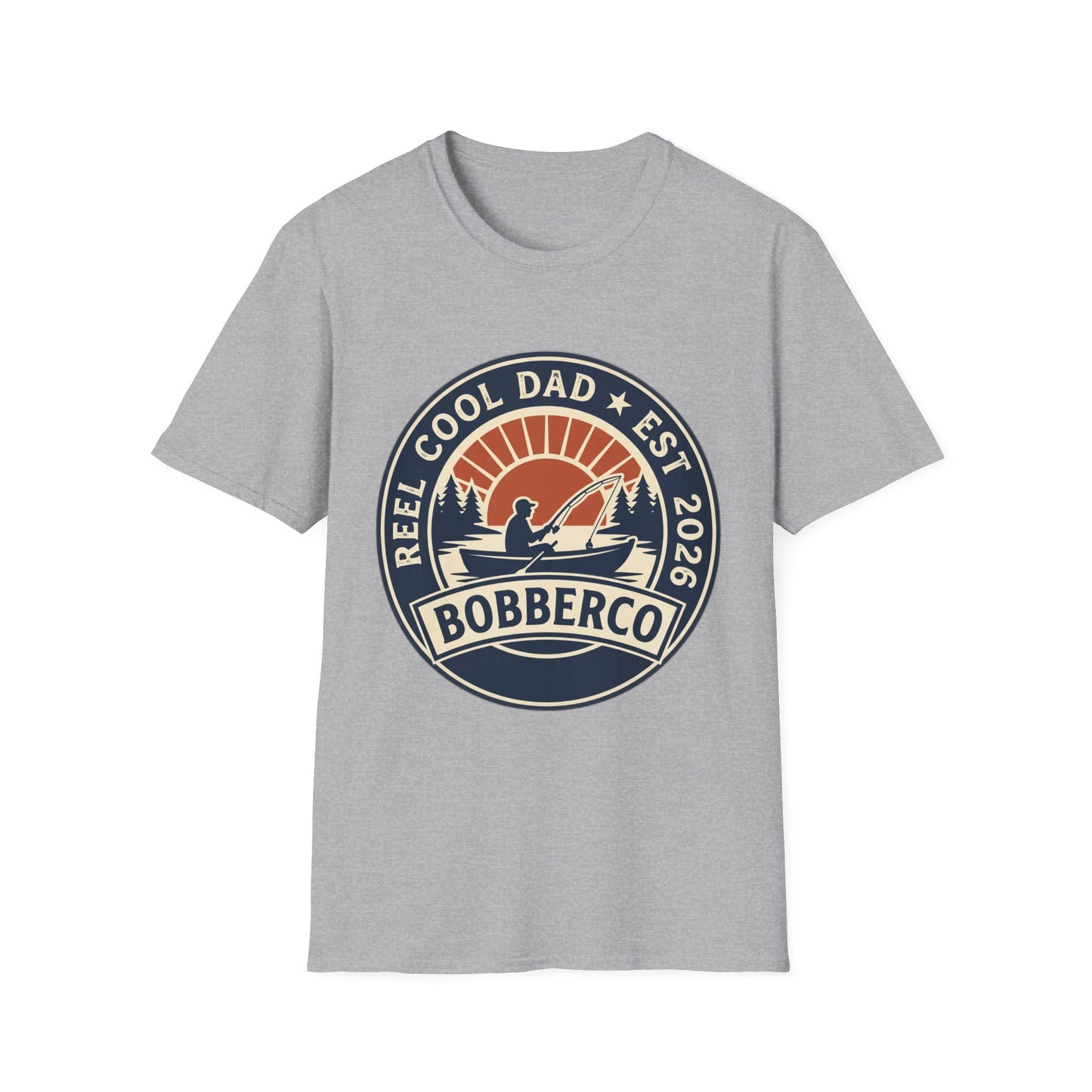Reel Cool Dad Tee (Retro Logo) lifestyle photo worn by fishing dad