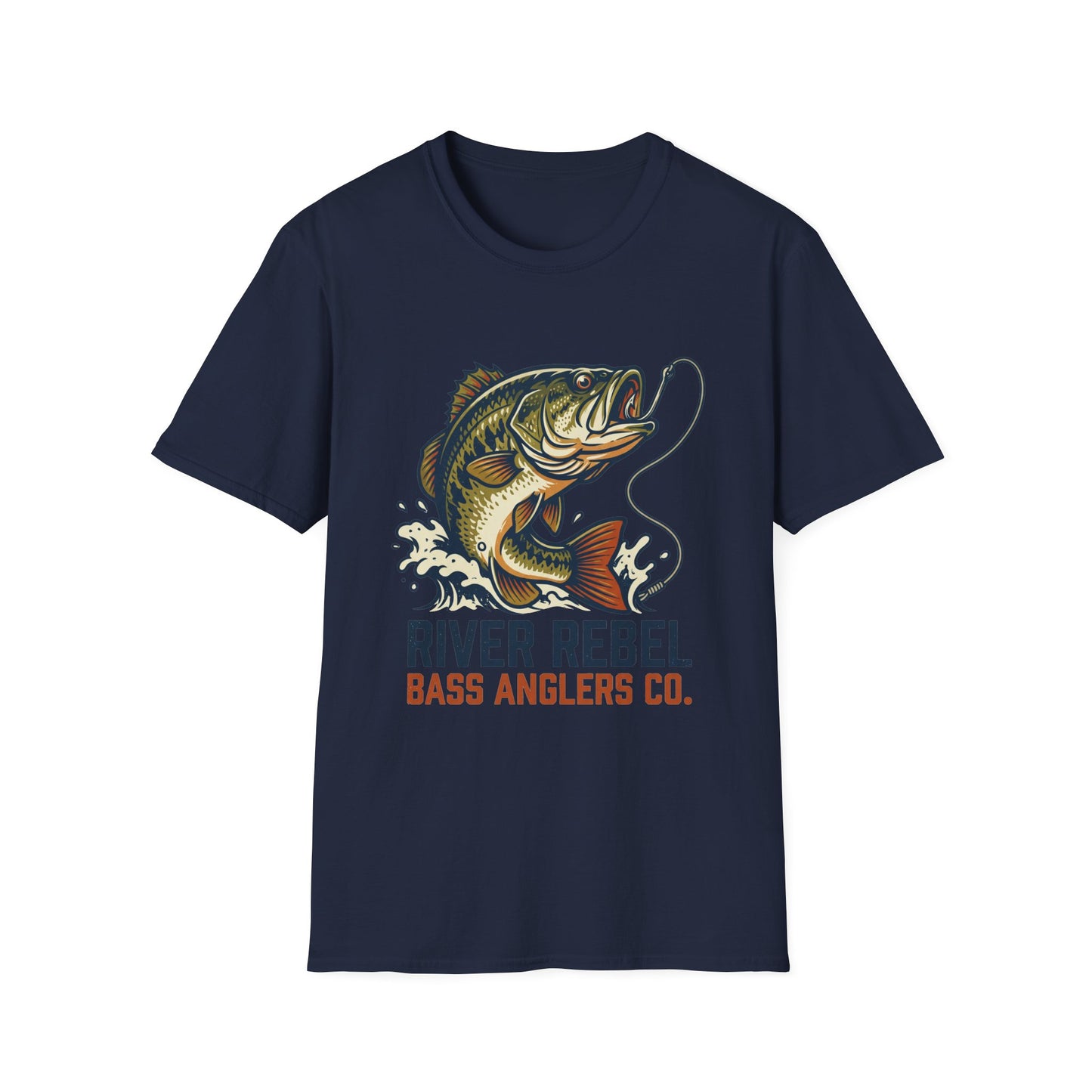 River Rebel Bass Fishing T-Shirt – River Angler Graphic Tee