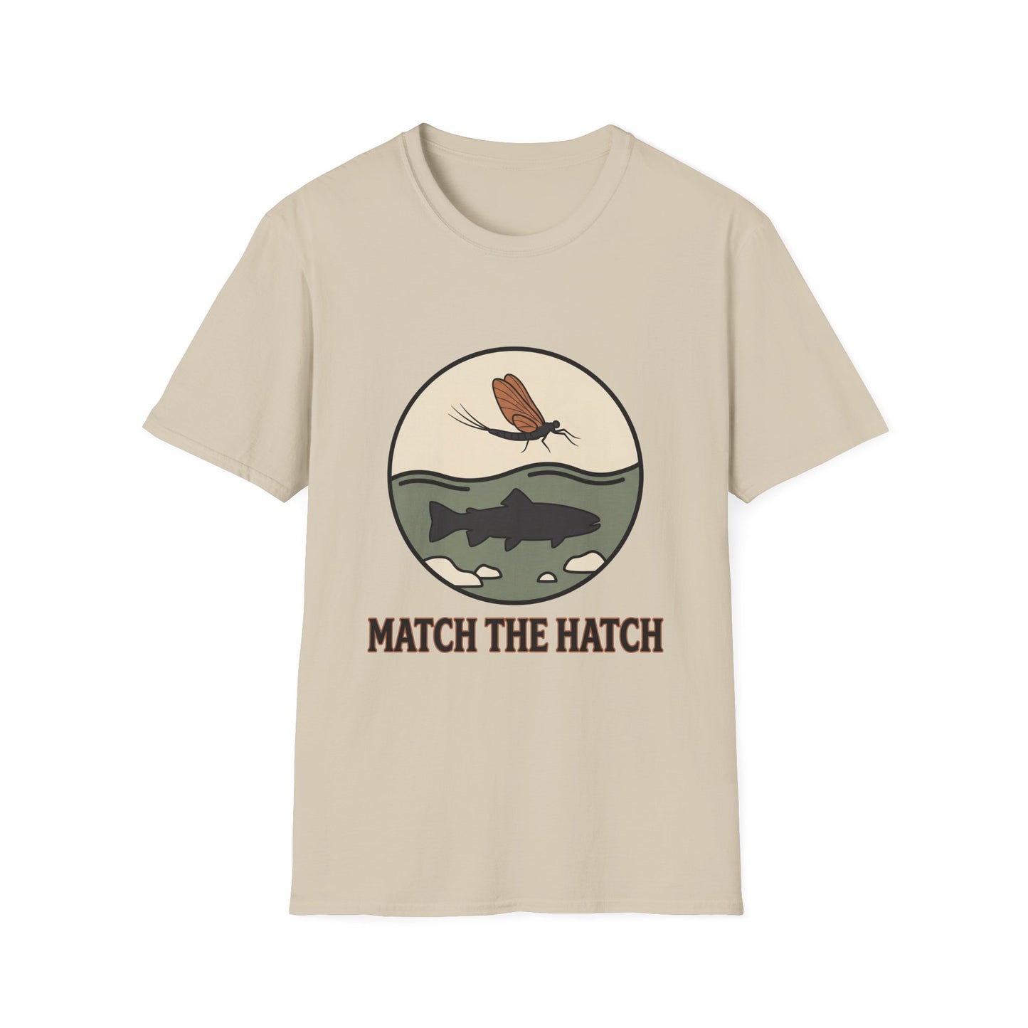 Match the Hatch Fly Fishing T-Shirt 
 Trout Graphic Tee