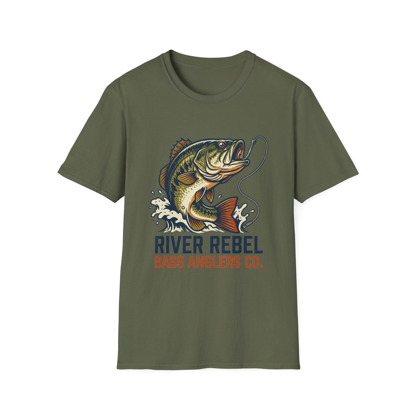 River Rebel Bass Fishing T-Shirt – River Angler Graphic Tee