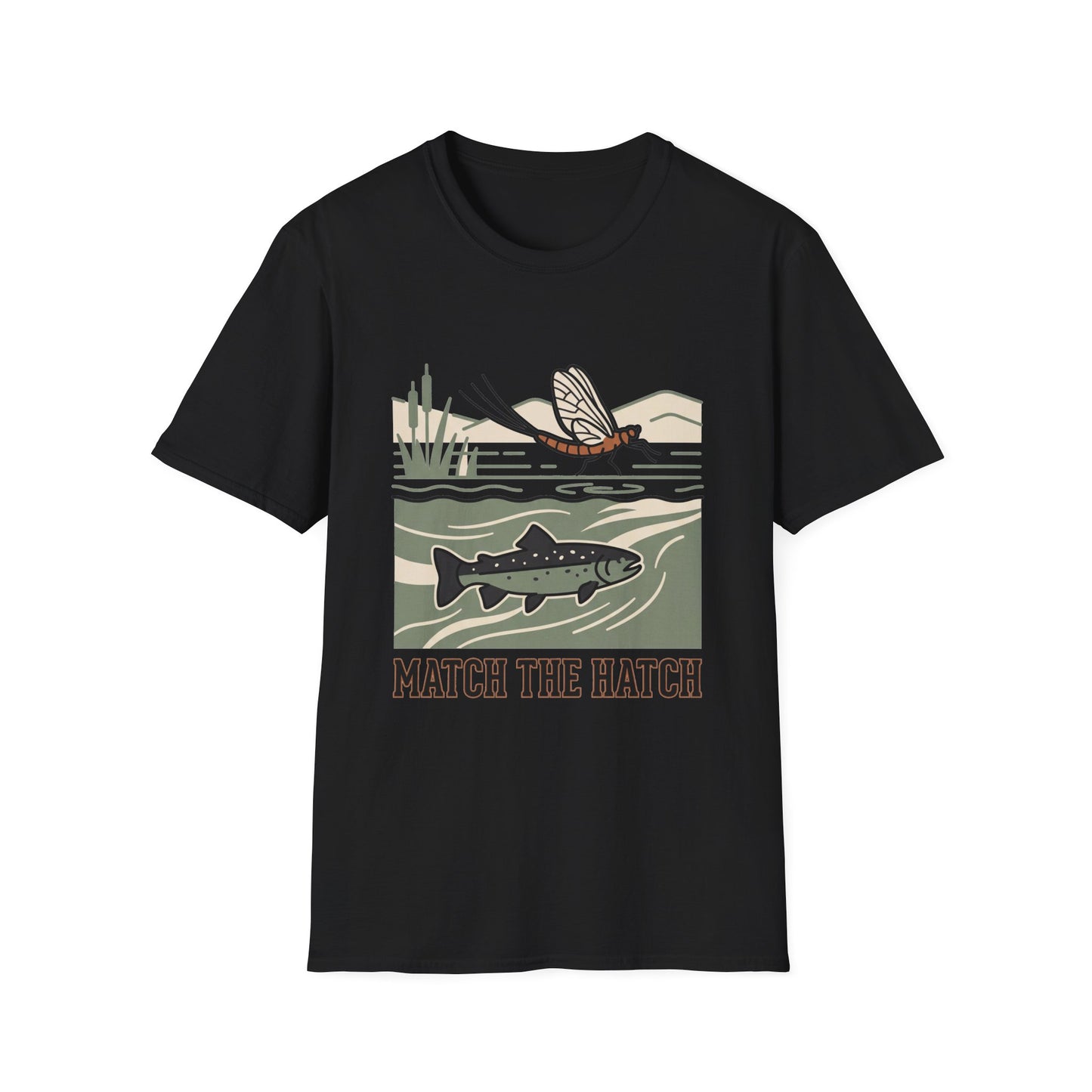 Match the Hatch Tee fly fishing match the hatch graphic t-shirt back view