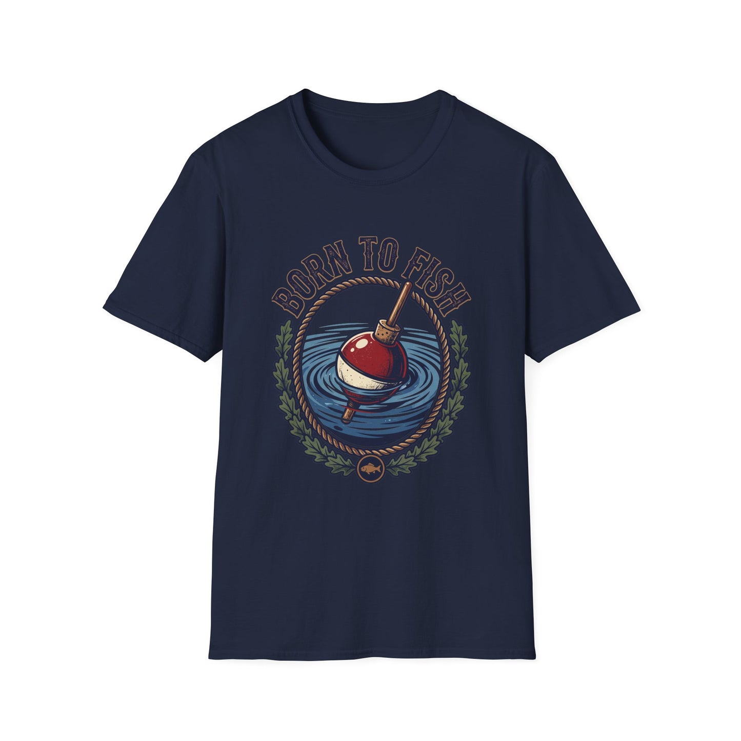 Born to Fish Tee flat lay back view