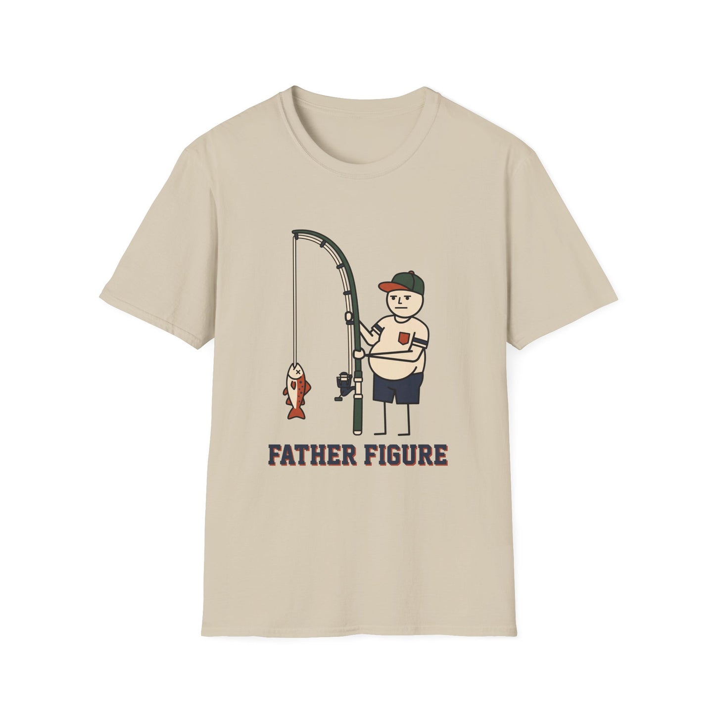 Father Figure Tee father figure slogan chest print close-up