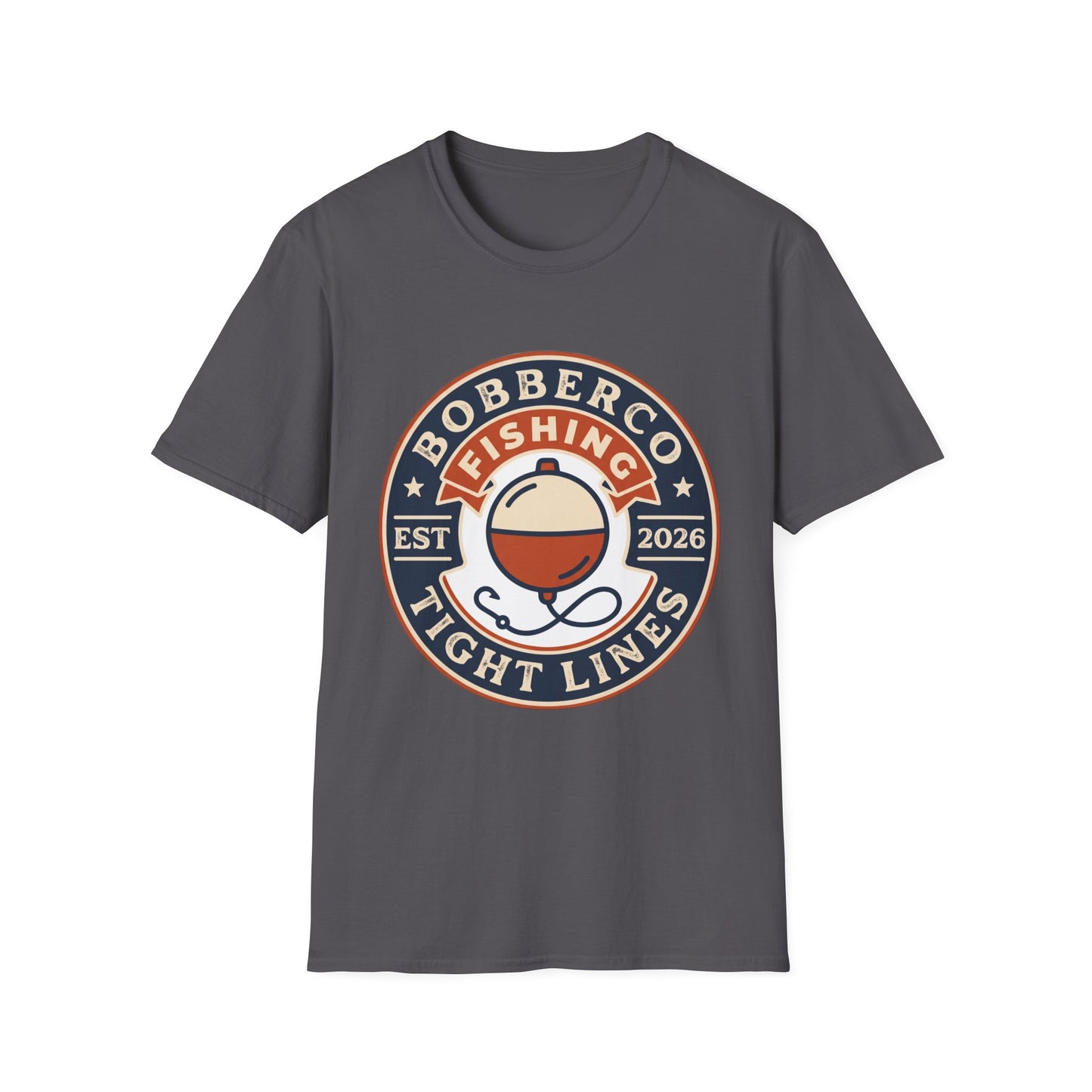 BobberCo Tight Lines Tee side view on model