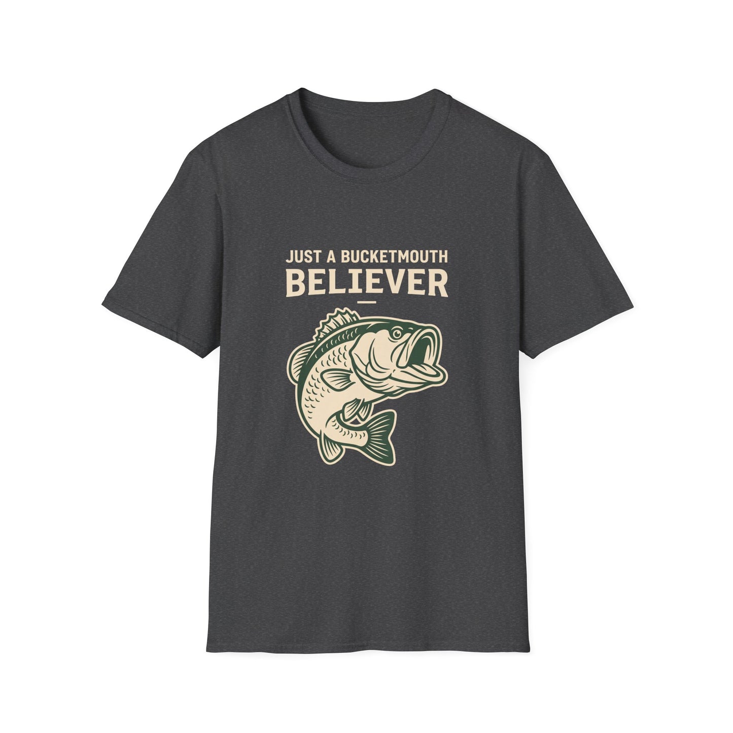 Just a Bassment Believer Bass Fishing T-Shirt – Funny Fishing Tee