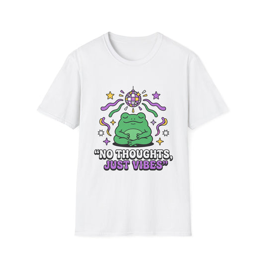 No Thoughts Just Vibes Frog T-Shirt