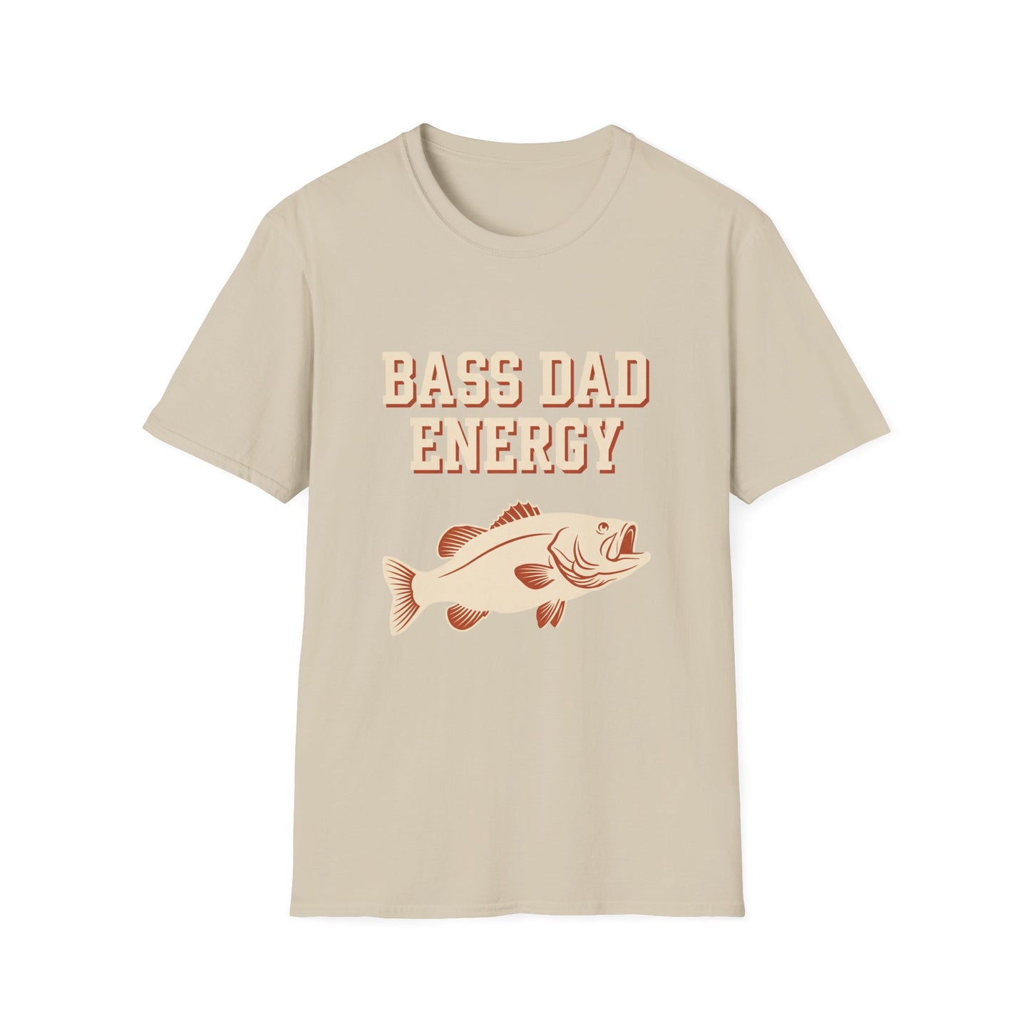 Bass Dad Energy Tee soft cotton fabric texture close-up