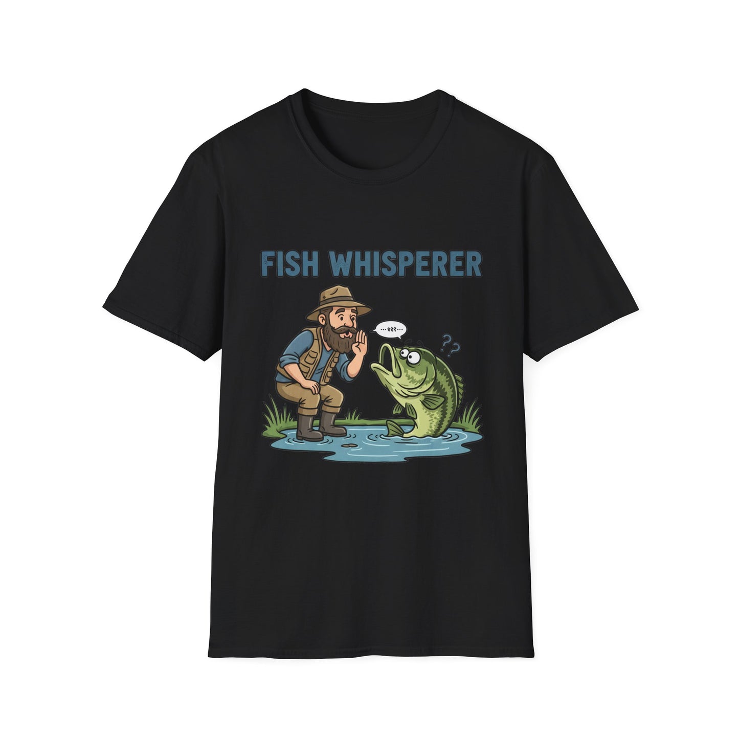 Fish Whisperer Tee humorous fish whisperer slogan back graphic