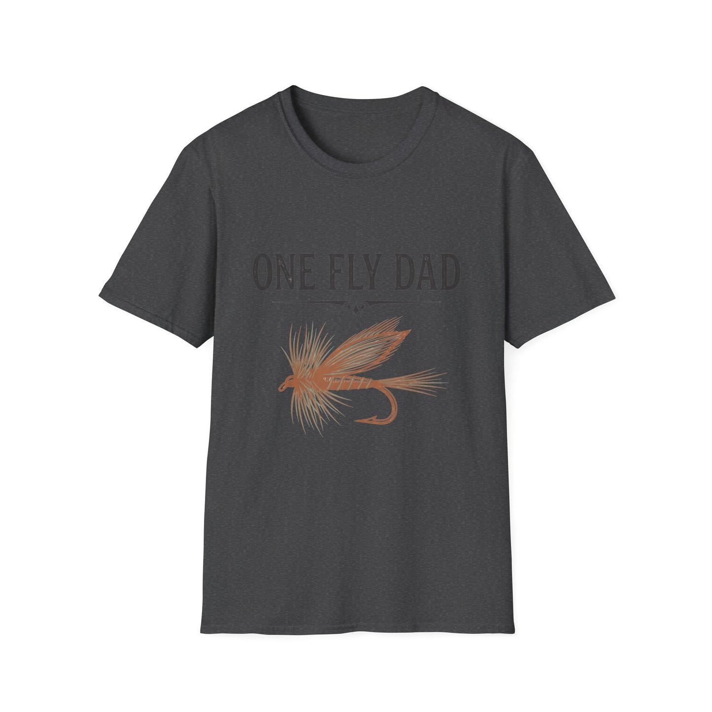 One Fly Dad Fly Fishing T-Shirt 
 Dad Gift Tee