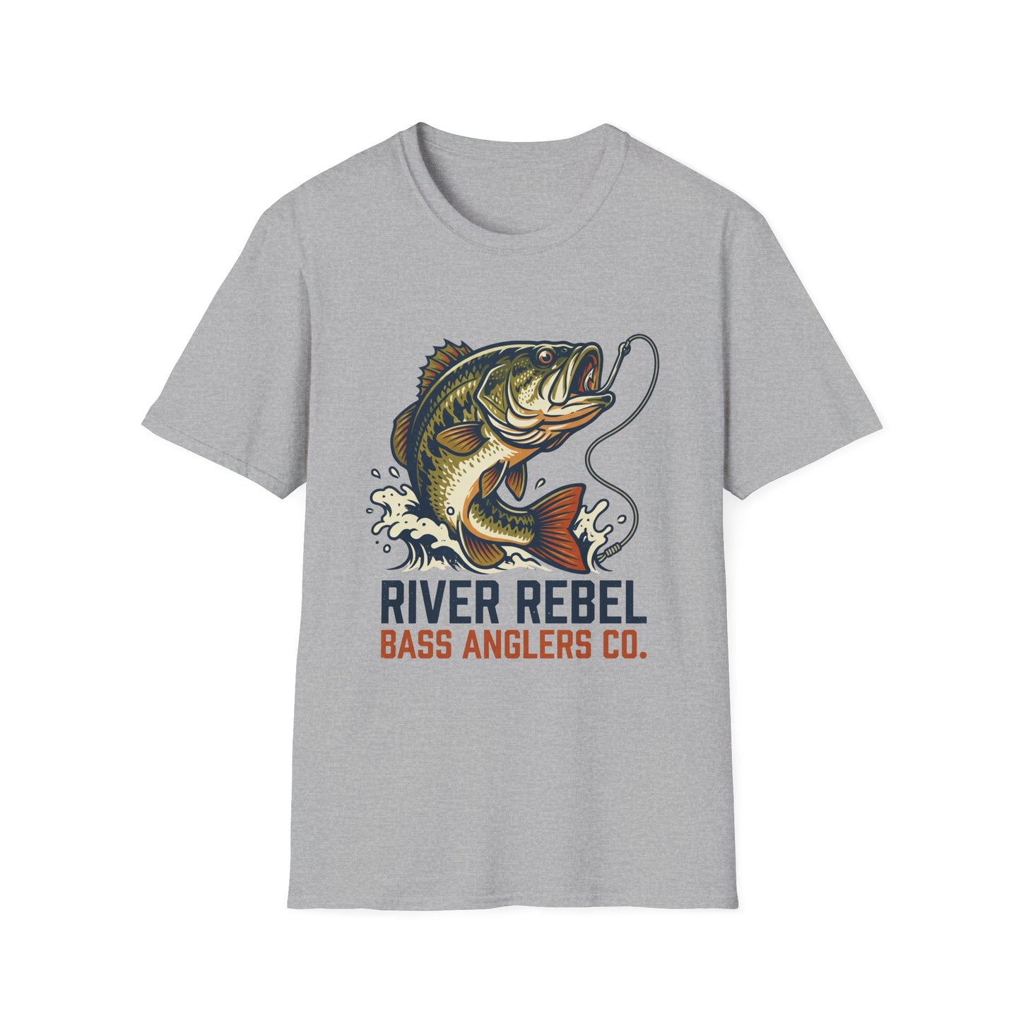 River Rebel Bass Fishing T-Shirt – River Angler Graphic Tee
