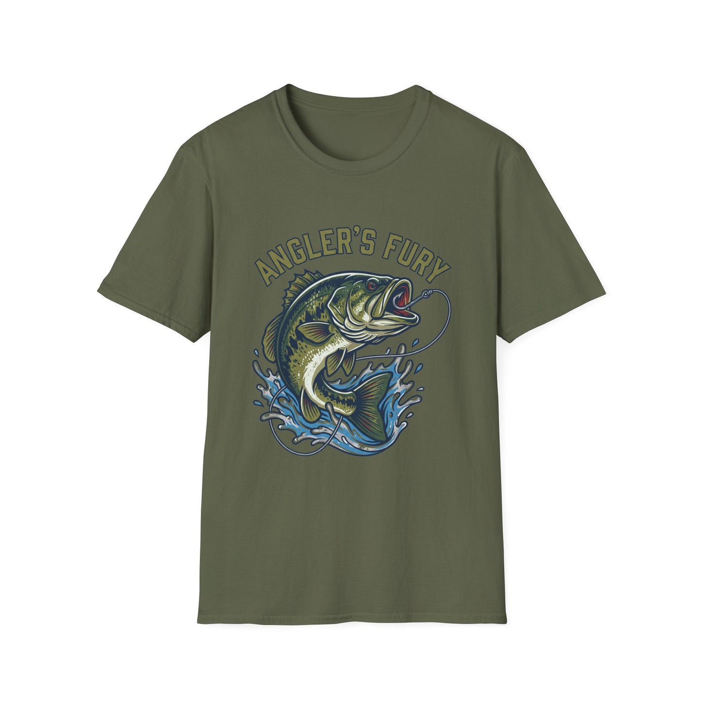 Anglers Fury Bass Fishing T-Shirt – Lure & Bass Graphic Tee