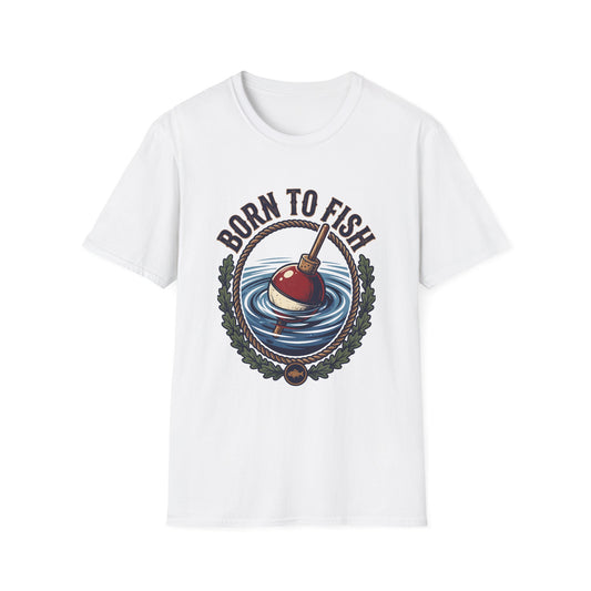 Born to Fish Tee vintage bass fishing graphic t-shirt front view