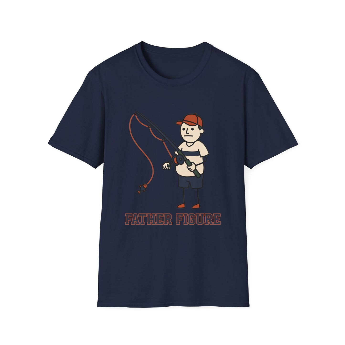 Father Figure Tee (V2) flat lay back view