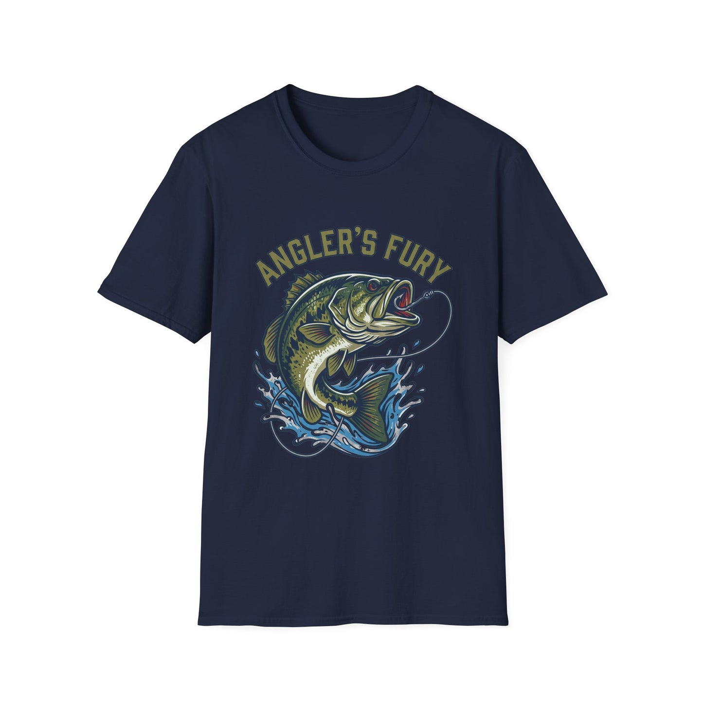 Anglers Fury Bass Fishing T-Shirt – Lure & Bass Graphic Tee