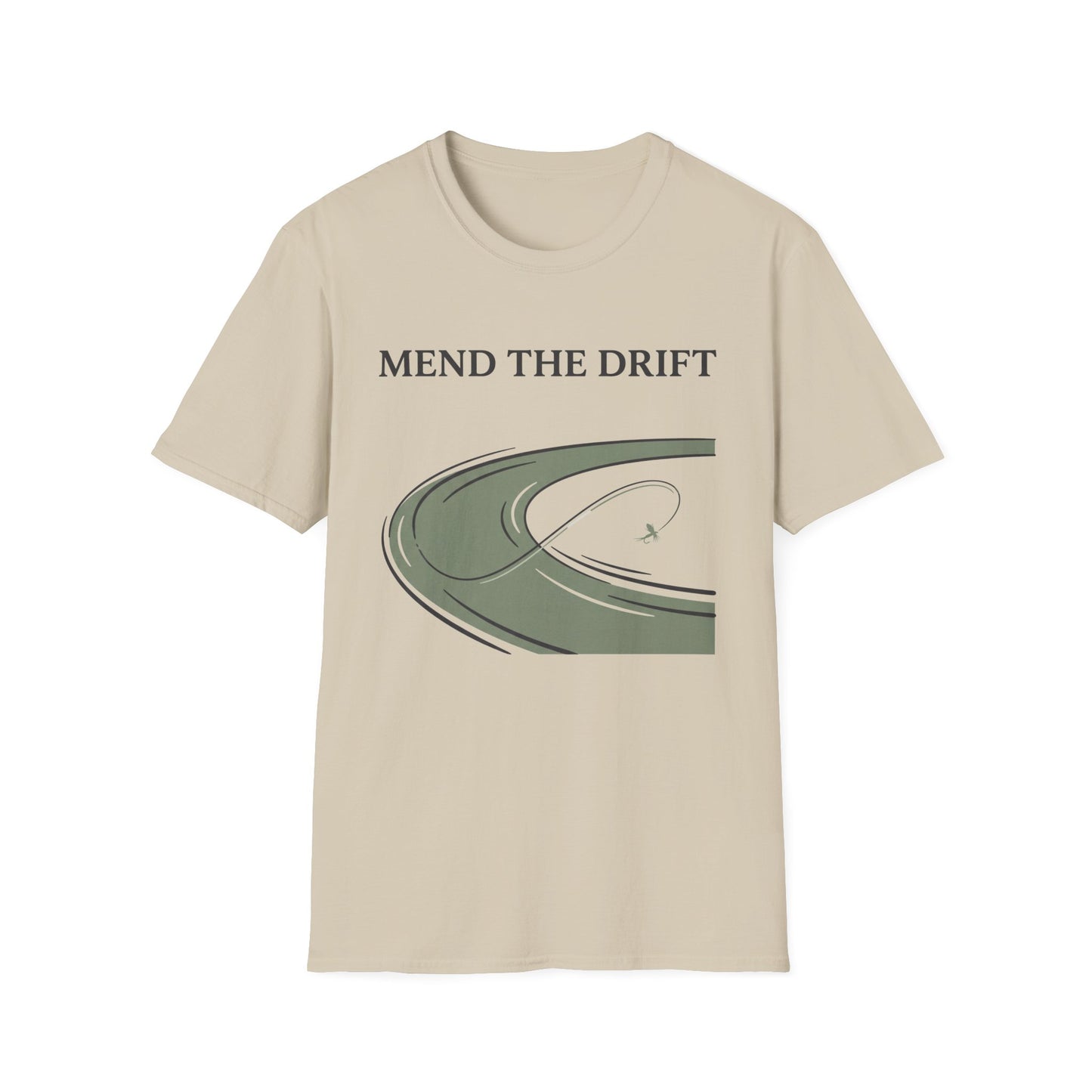 Mend the Drift Tee mend the drift slogan chest print close-up