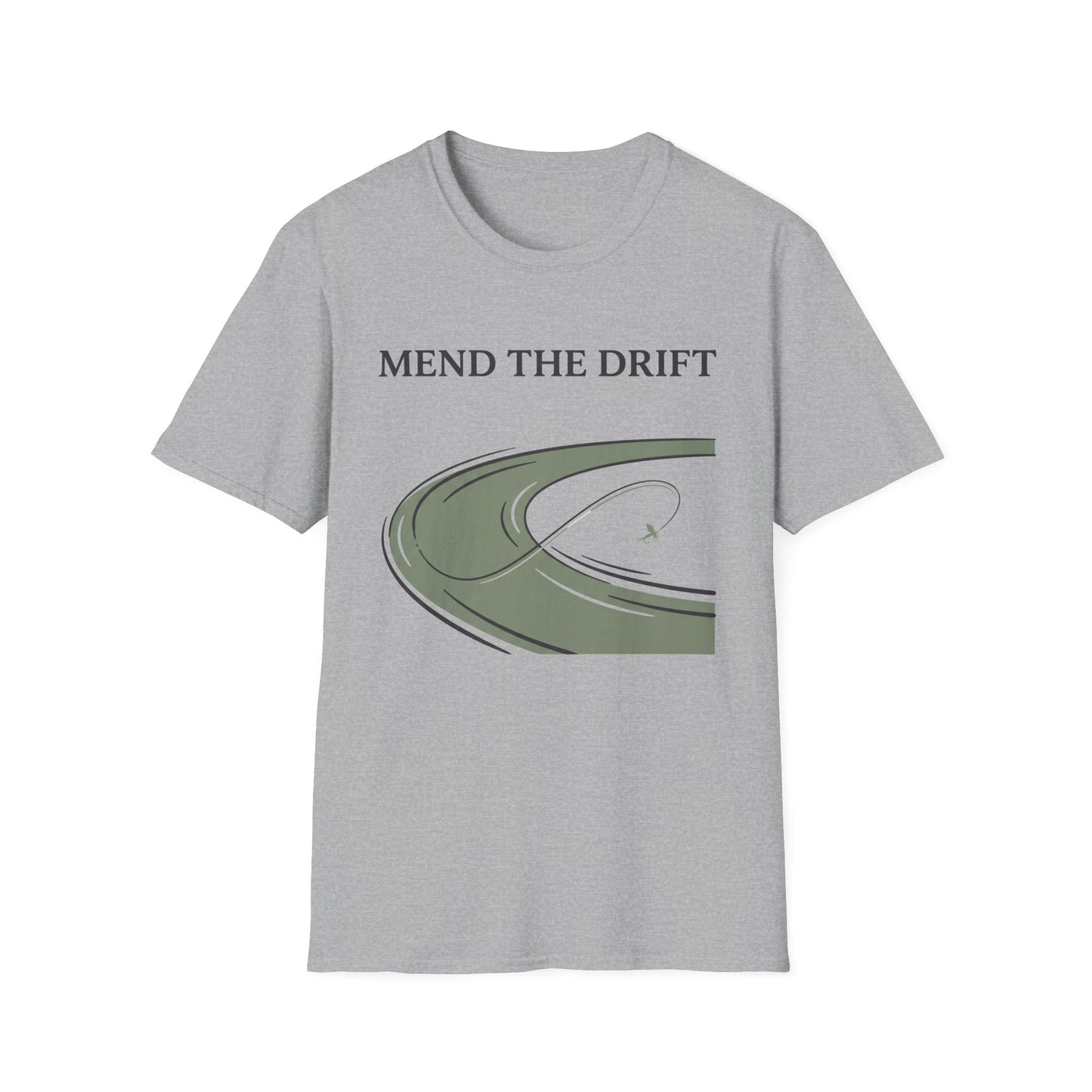 Mend the Drift Tee neckline and shoulder seam detail
