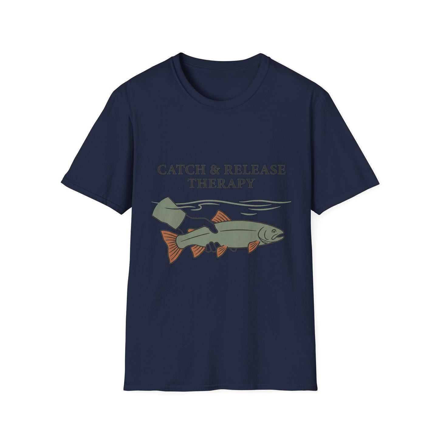 Catch & Release Therapy Tee (V2) flat lay back view