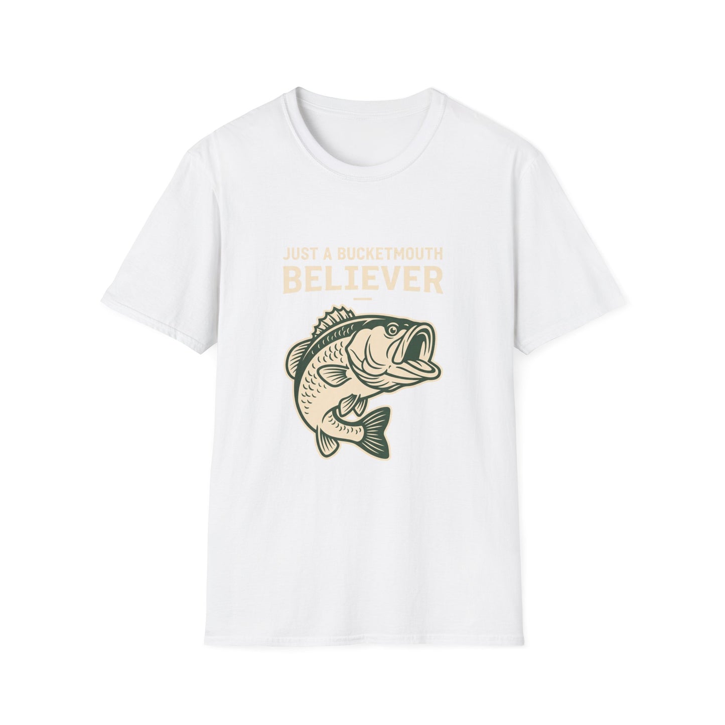 Just a Bassment Believer Bass Fishing T-Shirt – Funny Fishing Tee