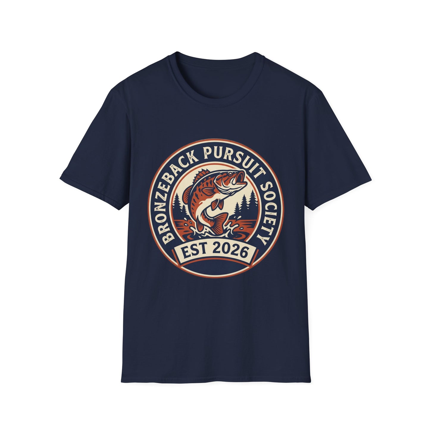 Bronzeback Pursuit Society Tee flat lay back view