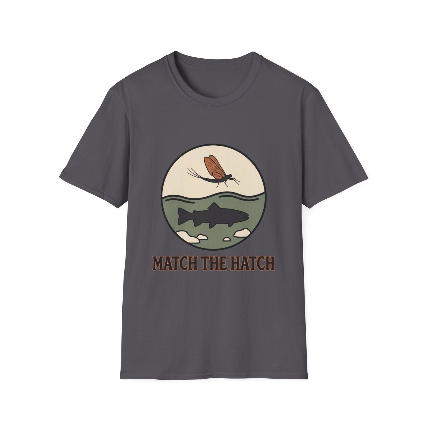 Match the Hatch Fly Fishing T-Shirt 
 Trout Graphic Tee