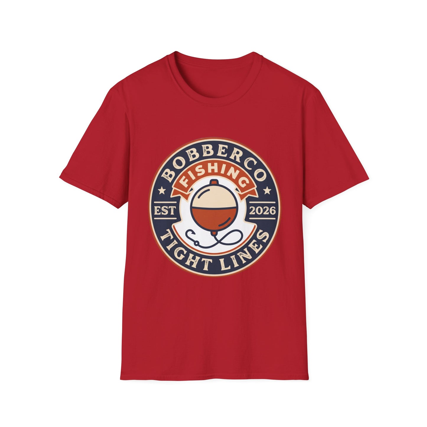 BobberCo Tight Lines Tee size chart