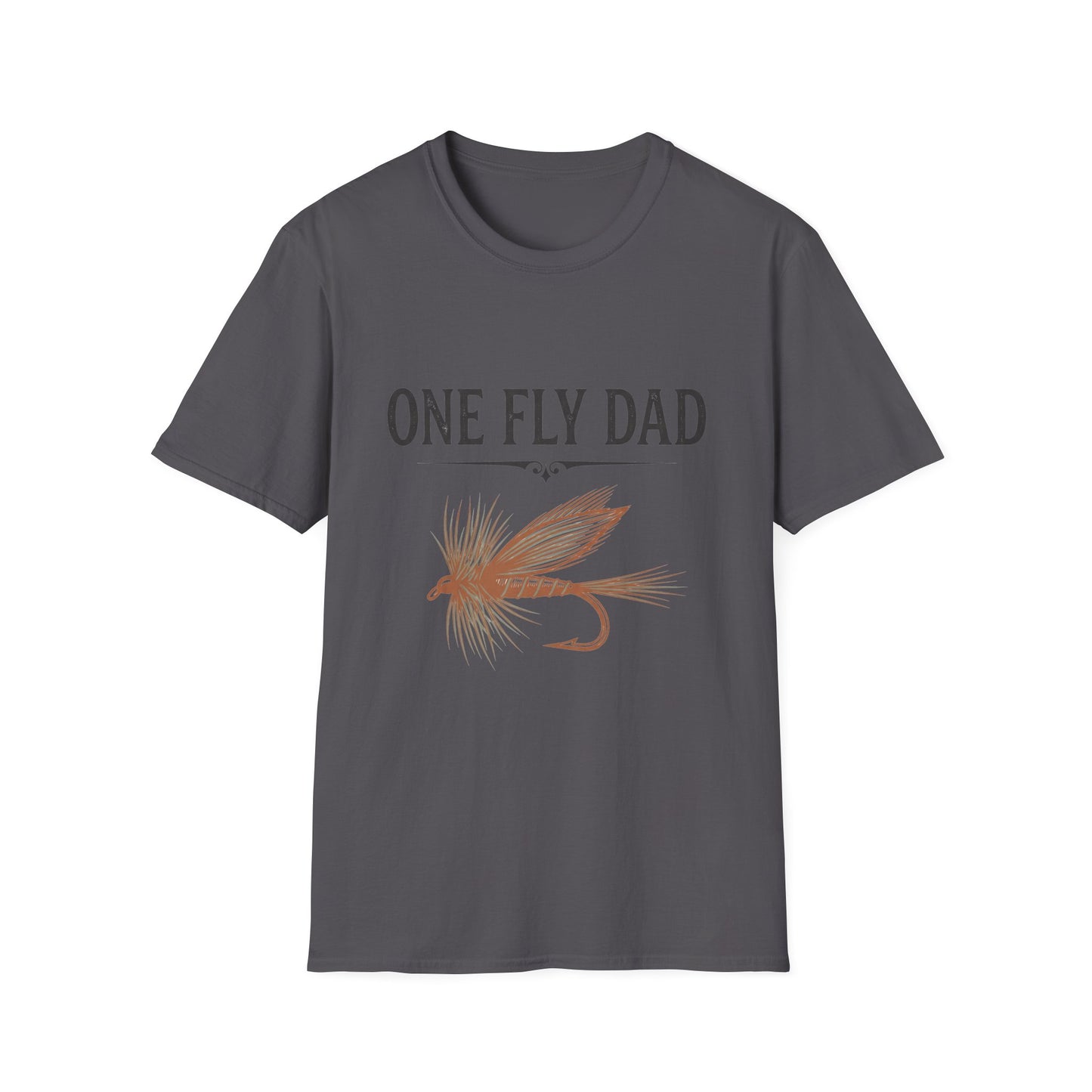 One Fly Dad Fly Fishing T-Shirt 
 Dad Gift Tee