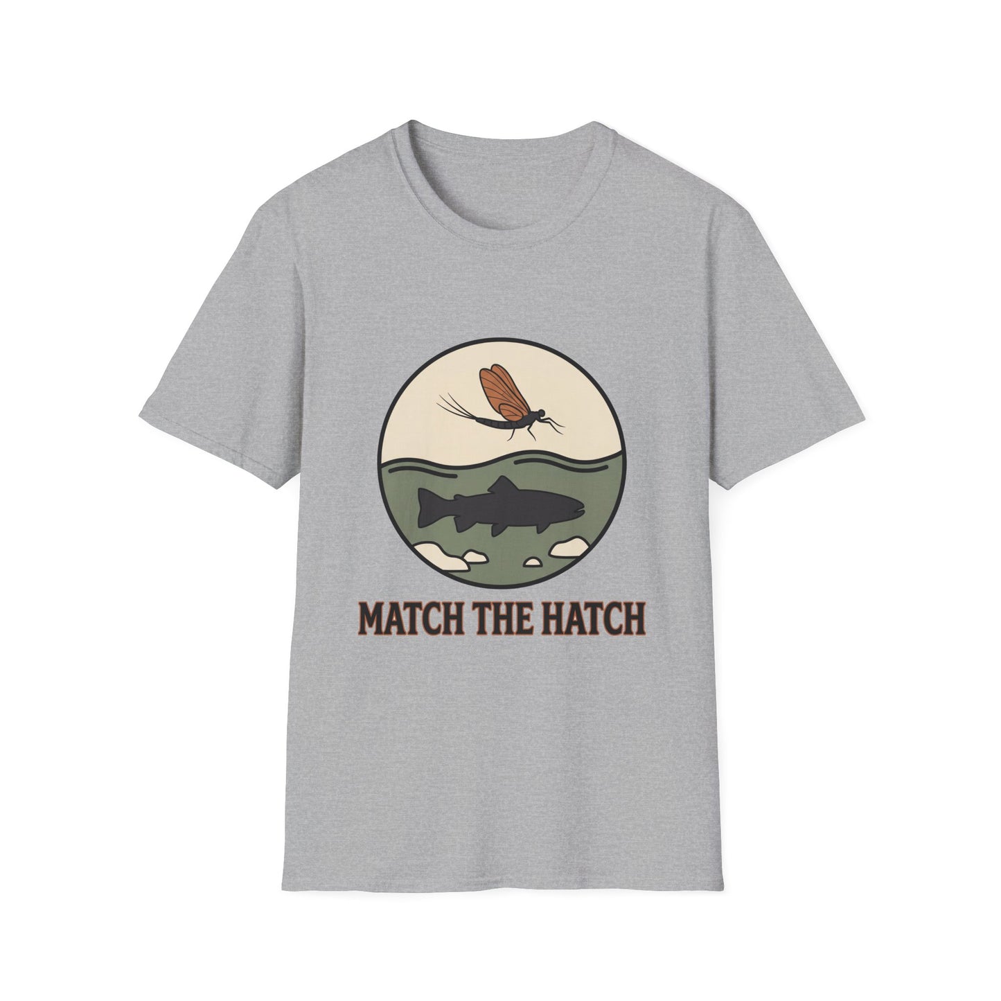 Match the Hatch Fly Fishing T-Shirt 
 Trout Graphic Tee