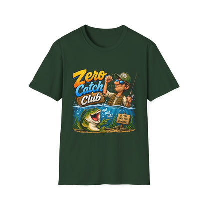 Zero Catch Club Tee packaging and folded shirt