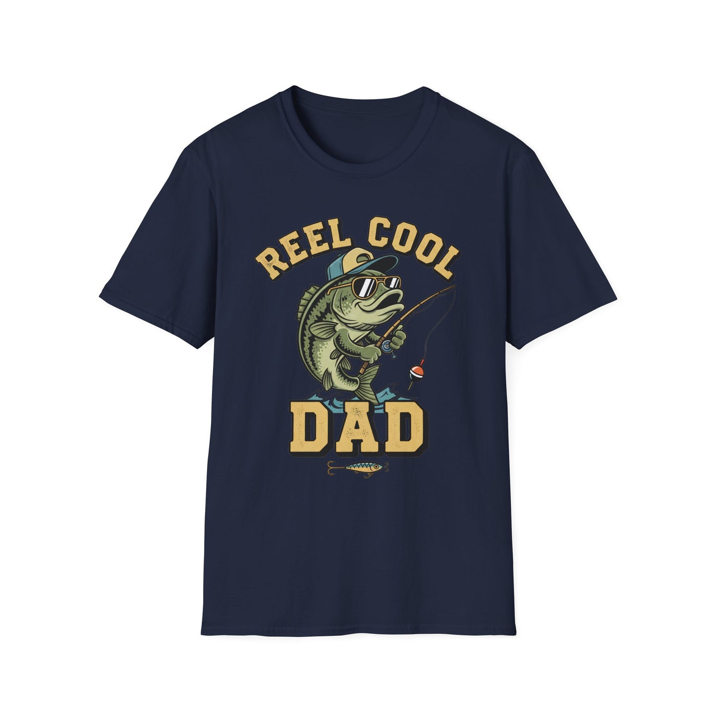 Reel Cool Dad Tee (Classic) flat lay back view