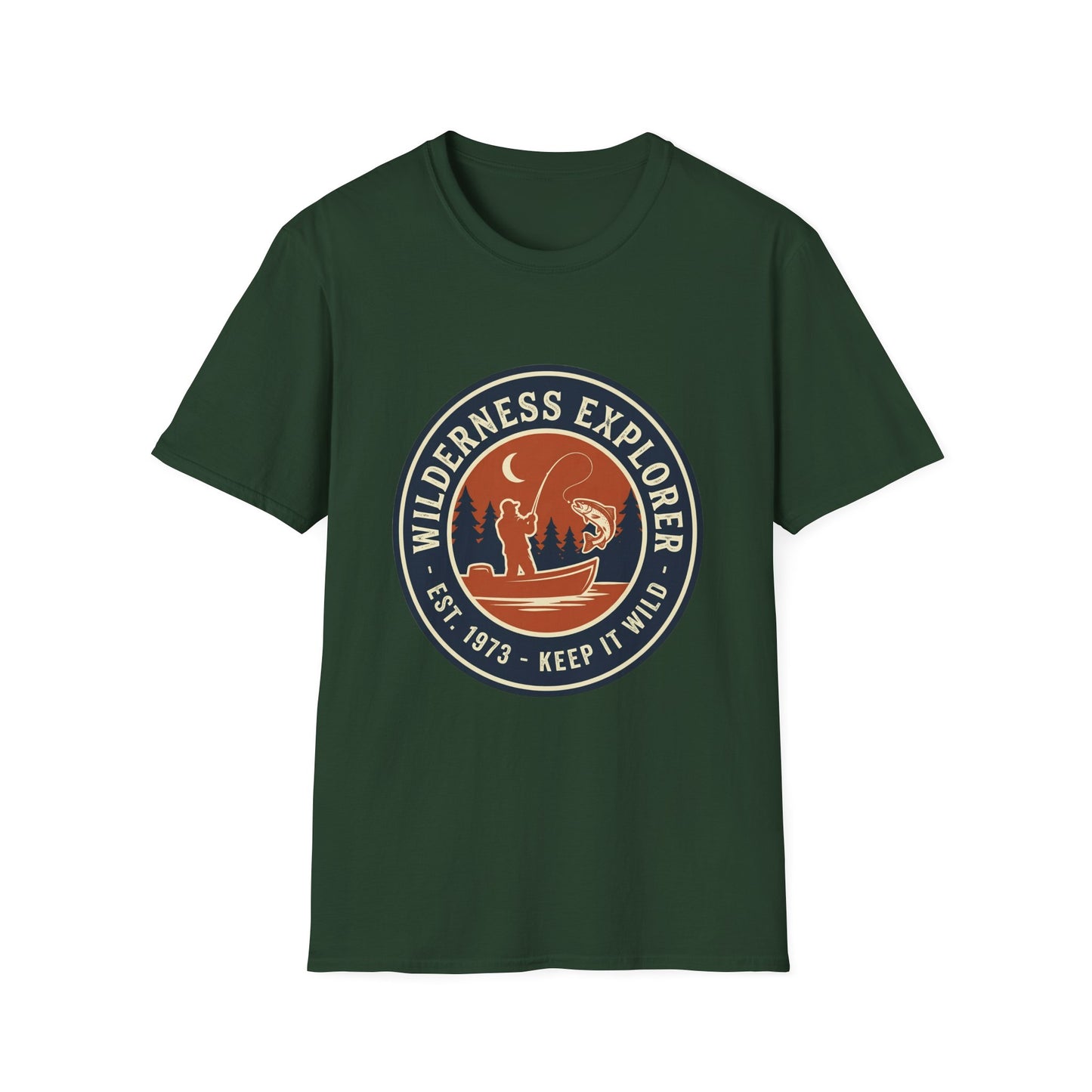 Wilderness Explorer Tee outdoor wilderness fishing adventure t-shirt size chart