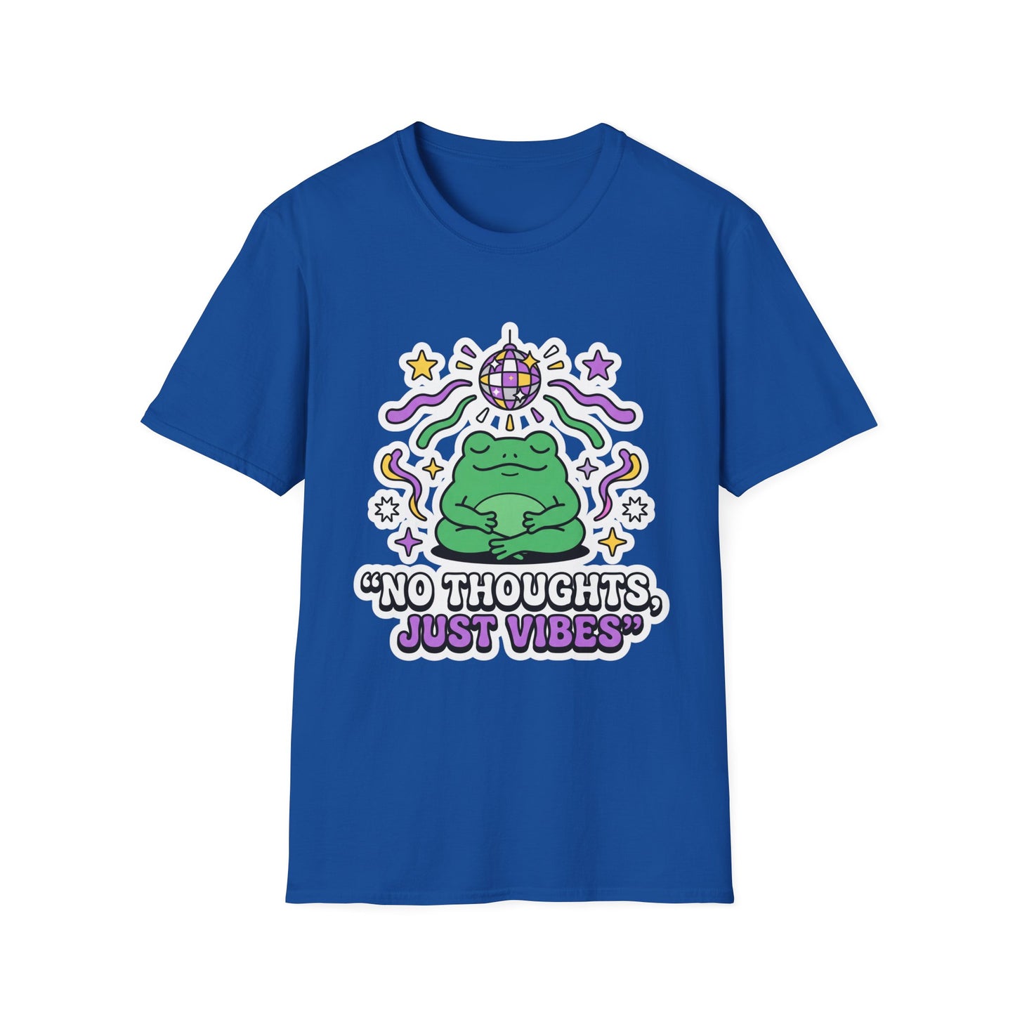 No Thoughts Just Vibes Frog T-Shirt