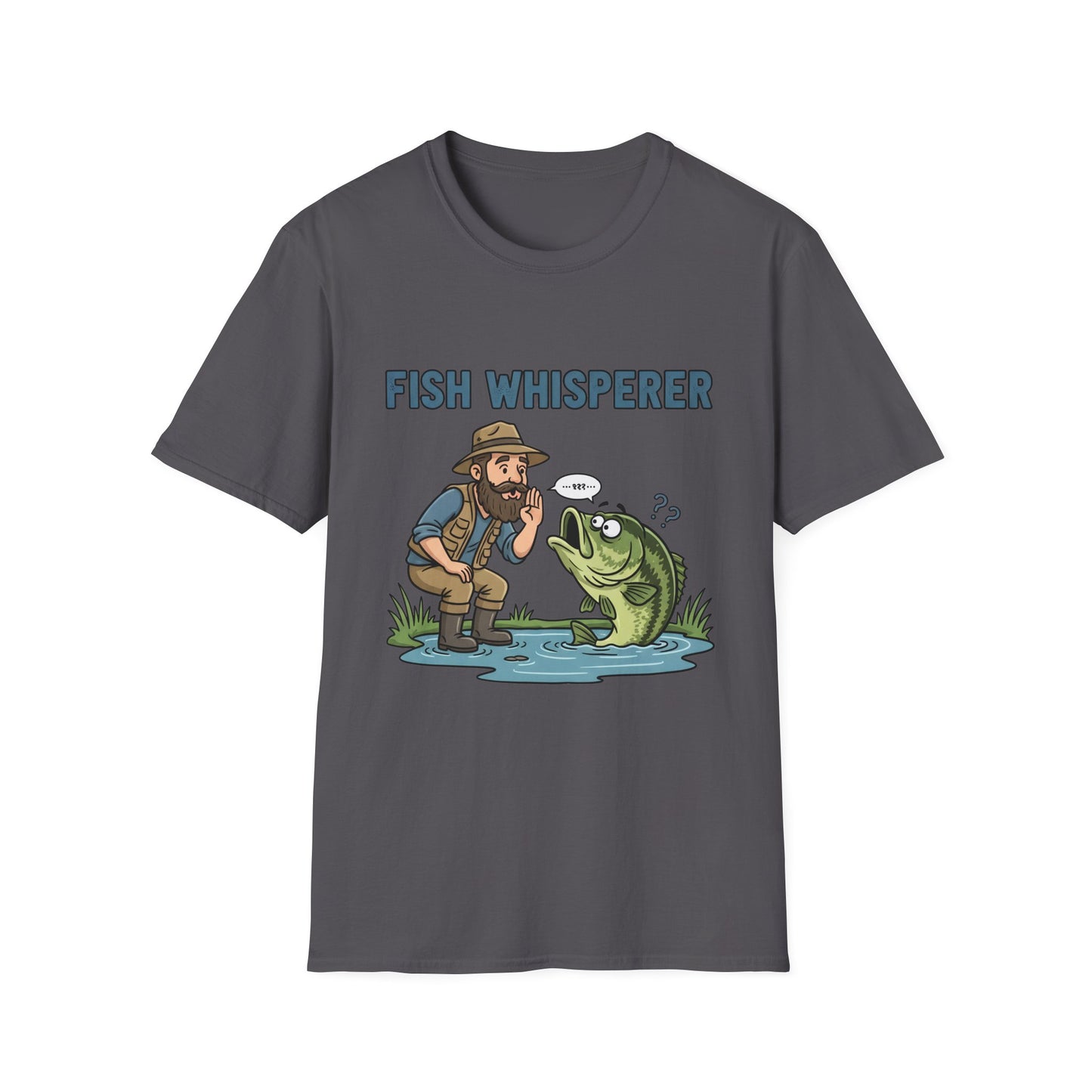 Fish Whisperer Tee side view on model showing relaxed fit