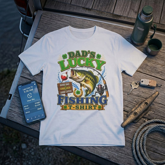 Dad's Lucky Fishing Tee
